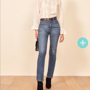 Reformation Liza High Straight Jeans